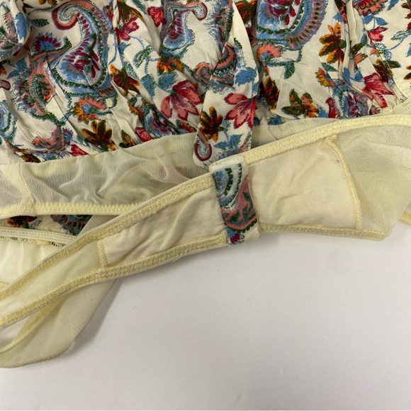 Free People  Call Me Later Printed Bodysuit Large - Picture 6 of 9